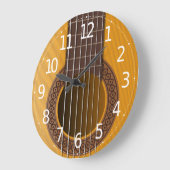 Einfache Elegante Musical Guitar | Wall-Uhr Große Wanduhr (Winkel)