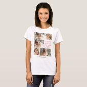 Einfache Elegante Mutter Days Geschenk Foto Collag T-Shirt (Vorne ganz)