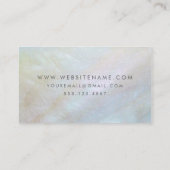 Einfache elegante Mutter Pearl Business Cards Visitenkarte (Rückseite)