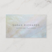 Einfache elegante Mutter Pearl Business Cards Visitenkarte (Vorderseite)
