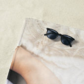 Einfache Elegante Name Hochzeit Flitterwochen Hand Strandtuch (Beispiel)