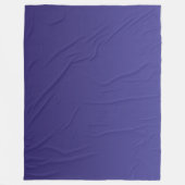 Einfache elegante navyblaue Gradient-Plüschdecke Fleecedecke (Vorderseite)