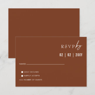 Einfache Elegante New Orleans Club RSVP Karte