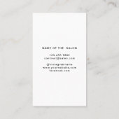 Einfache Elegante New Orleans Club Terminkarte (Rückseite)