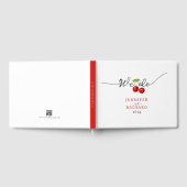 Einfache, elegante Niedliche und rote Kirschen Gästebuch (Voll)