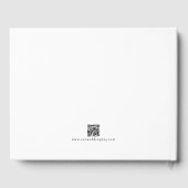 Einfache, elegante Niedliche und rote Kirschen Gästebuch (Rückseite)