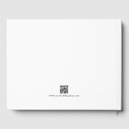 Einfache, elegante Niedliche und rote Kirschen Gästebuch (Rückseite)