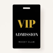 Einfache Elegante Nightclub VIP Access Pass VIP Ausweis (Vorderseite)