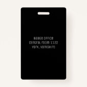 Einfache Elegante Nightclub VIP Access Pass VIP Ausweis (Rückseite)