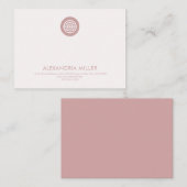 Einfache Elegante Note Card Mitteilungskarte (Vorne/Hinten)