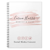 Einfache elegante notizblock (Vorderseite)