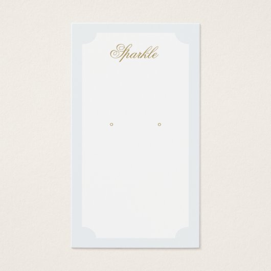 Einfache elegante Ohrring-Display-Karte (Vorderseite)