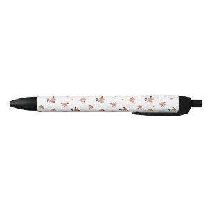 Einfache elegante orange Blume Niedlich Kugelschreiber