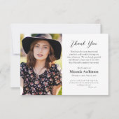 Einfache, elegante orthodoxe Christliche Beerdigun Dankeskarte (Vorderseite)