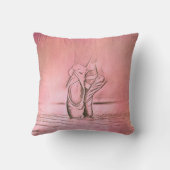 Einfache elegante Palazzo Ballet Schuhe Kissen (Rückseite)