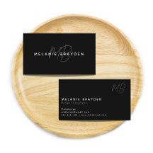 Einfache elegante Pastel Black Minimalistisch 2 Mo