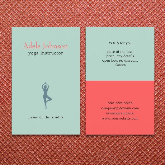 Einfache Elegante Pastel Icon Yoga Instructor Flyer