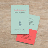 Einfache Elegante Pastel Icon Yoga Instructor Flyer