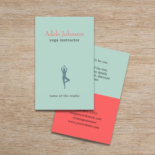 Einfache Elegante Pastel Icon Yoga Instructor Flyer