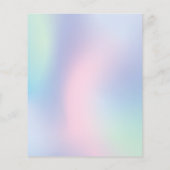 Einfache Elegante Pastel Makeup Artist Flyer (Hinten)