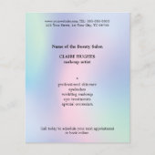 Einfache Elegante Pastel Makeup Artist Flyer (Vorne)