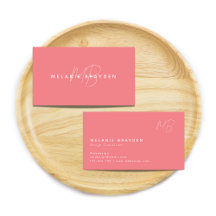 Einfache elegante Pastel Pink Minimalistisch zwei