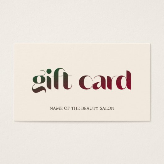 Einfache Elegante Pastel Salon (Vorderseite)