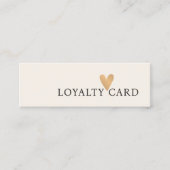 Einfache Elegante Pastel Weißes Imitat Treuekarte (Vorderseite)