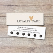 Einfache Elegante Pastel Weißes Imitat Treuekarte