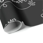 Einfache, elegante Personalisierte Hochzeit Geschenkpapier (Rolleneckpunkt)