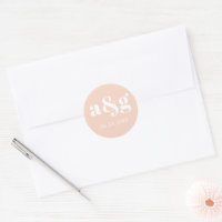 Einfache, elegante, pfirsichrosa Hochzeit