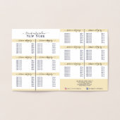 Einfache Elegante Preise für Salons des White Foil Folienkarte (Innenseite)