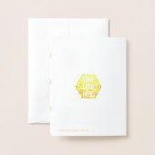 Einfache Elegante Preise für Salons des White Foil Folienkarte (Rückseite mit Umschlag)