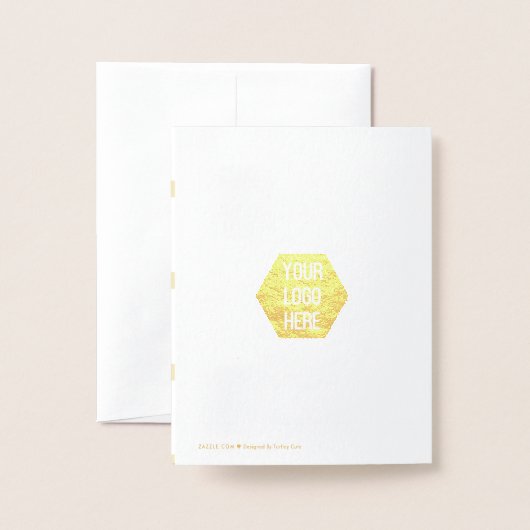 Einfache Elegante Preise für Salons des White Foil Folienkarte (Rückseite mit Umschlag)