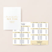 Einfache Elegante Preise für Salons des White Foil Folienkarte (Anzeige)