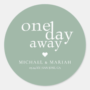 Einfache elegante Probe-Dinner-Veranstaltung einen Runder Aufkleber