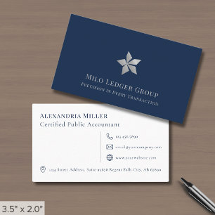 Einfache elegante professionelle Visitenkarte