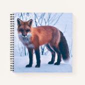 Einfache Elegante Red Fox Artwork | Notebook Notizblock (Vorderseite)