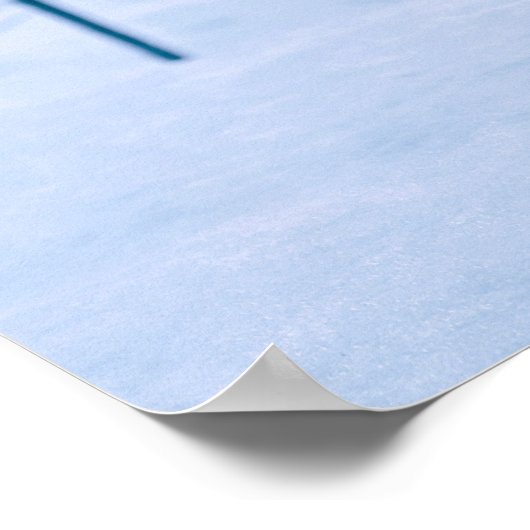 Einfache Elegante Red Fox Artwork | Poster (Ecke)