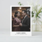 Einfache elegante religiöse Texte, Foto Save the D Date (Stehend Vorderseite)