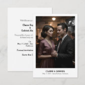 Einfache elegante religiöse Texte, Foto Save the D Date (Vorne/Hinten)