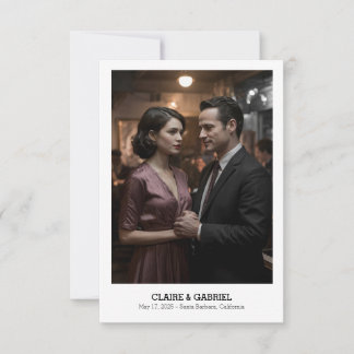 Einfache elegante religiöse Texte, Foto Save the D Date