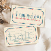 Einfache Elegante Retro Blue Geschenk Schönheit