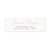 Einfache elegante romantische Skriptsprache Rückse (Vorne)