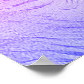 Einfache elegante Rosa Ballettschuhe Regenbogen Poster (Ecke)