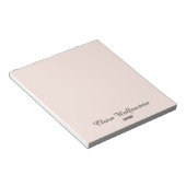 Einfache Elegante Rosa Beruflich Notizblock (angewinkelt)