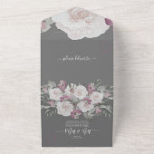 Einfache Elegante Rosa Fushia Rosa All In One Einladung (Außenbereich)