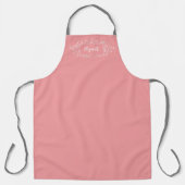 Einfache elegante Rosa Girly Cooking Baking Monogr Schürze (Vorderseite)