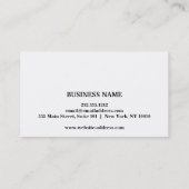 Einfache elegante Rosa Schönheitskarte Terminkarte (Rückseite)