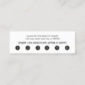 Einfache Elegante Rosa Weiße Imitate Goldenes Herz Treuekarte (Rückseite)